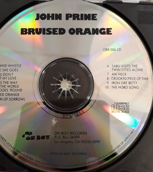 John Prine : Bruised Orange (CD, Album, RE)