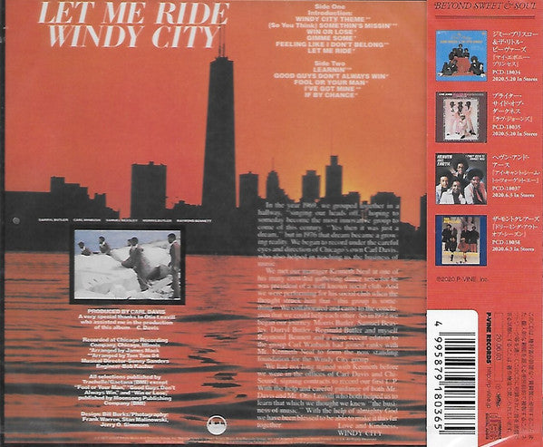 Windy City (2) : Let Me Ride (CD, Album, Ltd, RE, RM)