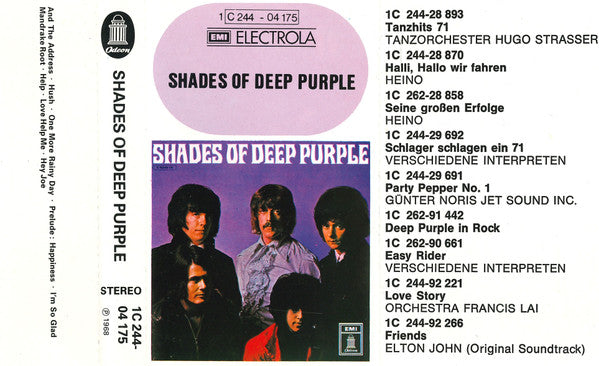 Deep Purple : Shades Of Deep Purple (Cass, Album)