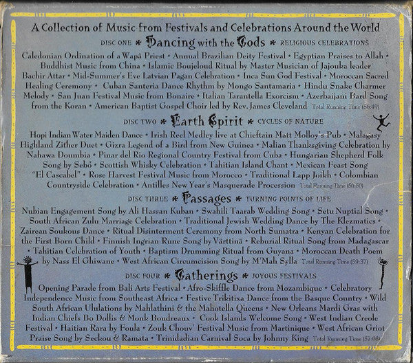 Various : Global Celebration - Authentic Music From Celebrations Around The World (4xCD, Comp)