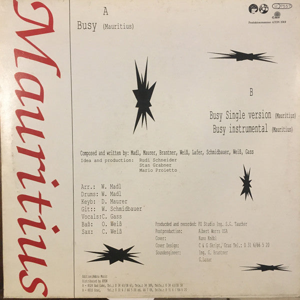 Mauritius (5) : Busy (12", Maxi)