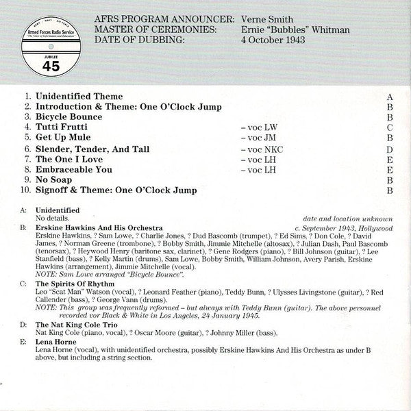 Various : The Best Of AFRS Jubilee Volume 6 No. 45 & 151 (CD, Comp, Mono)