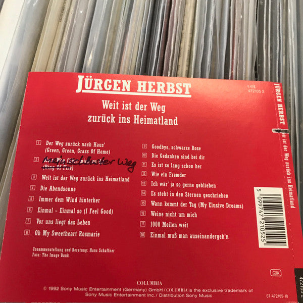 Jürgen Herbst : Weit Ist Der Weg Zurück Ins Heimatland (CD, Album, Comp)