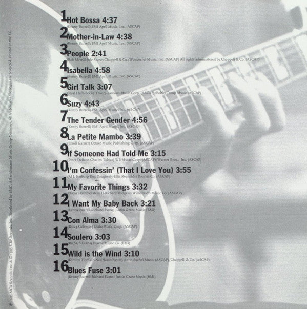 Kenny Burrell : Soulero (CD, Comp)