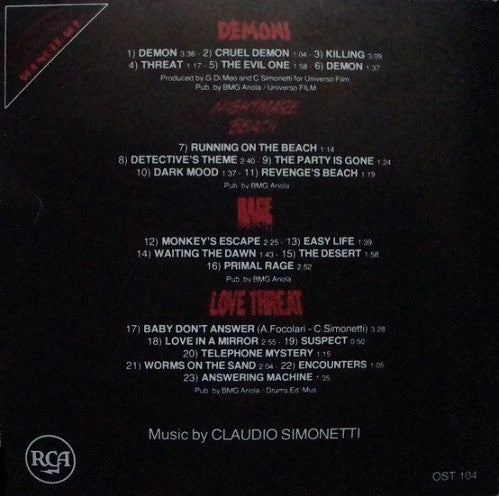 Claudio Simonetti : Evil Tracks (CD, Comp)