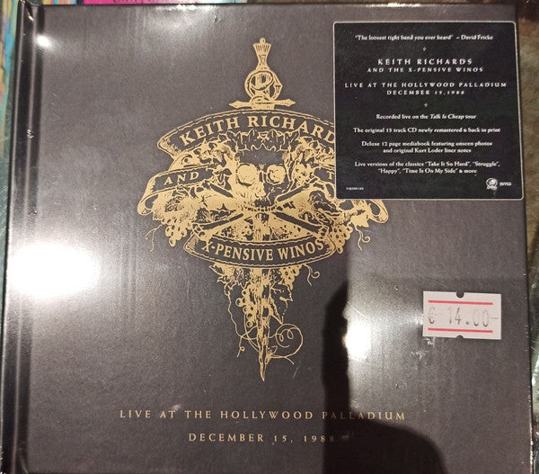 Keith Richards And The X-Pensive Winos : Live At The Hollywood Palladium December 15, 1988 (CD, Album, RE, RM, Dig)