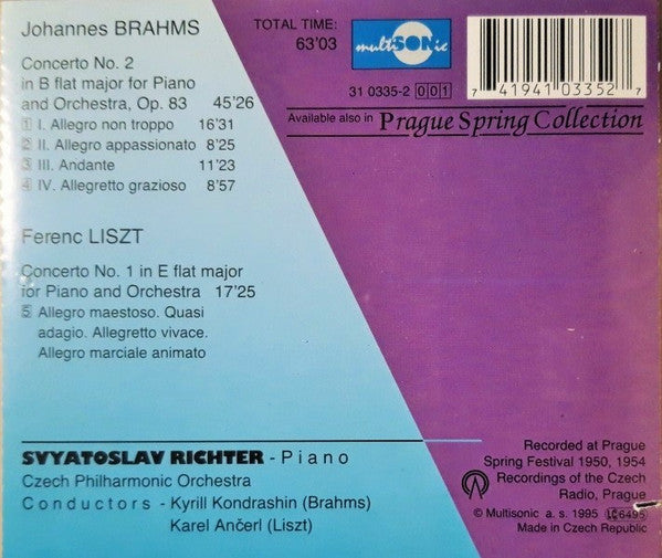 Sviatoslav Richter : At Prague Spring Festival (CD, Album)