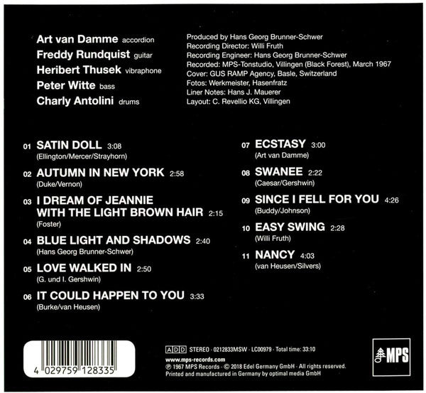 Art Van Damme : Ecstasy (CD, Album, RE, RM)