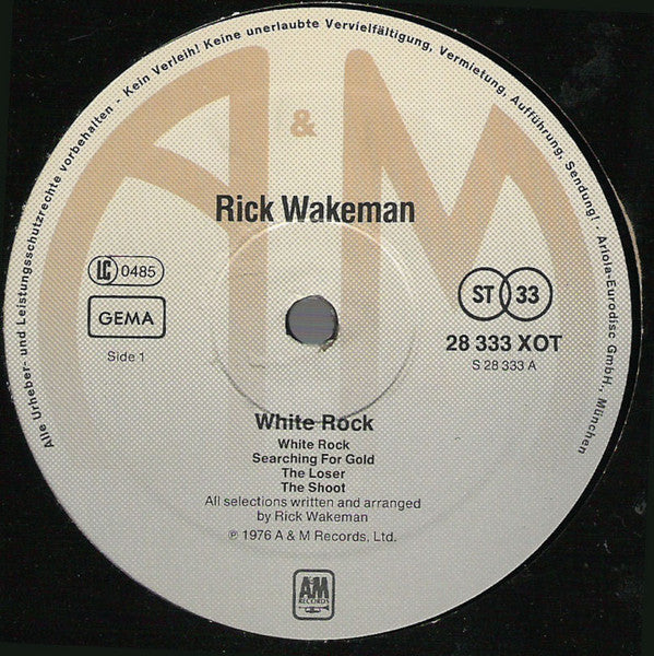 Rick Wakeman : White Rock (LP, Album)