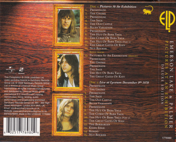 Emerson Lake & Palmer* : Pictures At An Exhibition (CD, Album, RE + CD, Album + Dlx, RM, Dig)