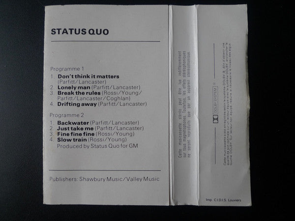Status Quo : Quo (Cass, Album, Dol)