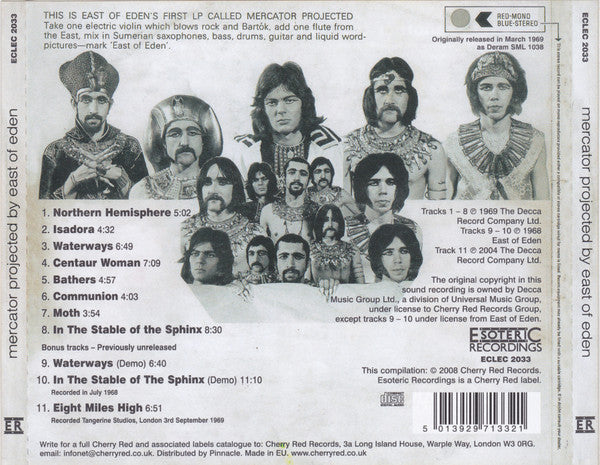 East Of Eden (2) : Mercator Projected (CD, Album, RE, RM, RP)