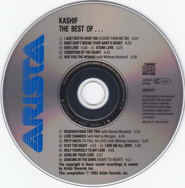 Kashif : The Best Of Kashif (CD, Comp)