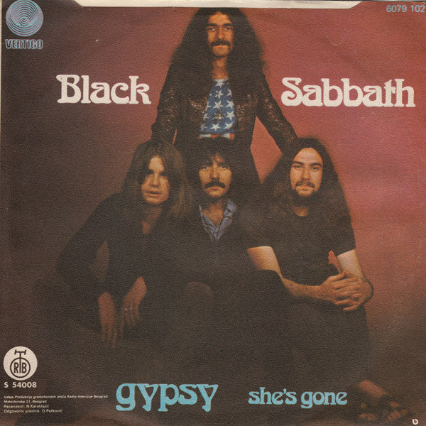 Black Sabbath : Gypsy (7", Single)