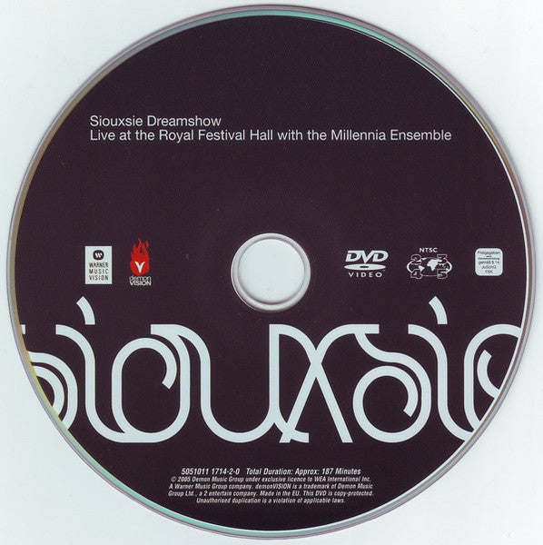 Siouxsie Sioux : Dreamshow - Live At The Royal Festival Hall With The Millennia Ensemble (DVD-V, NTSC)
