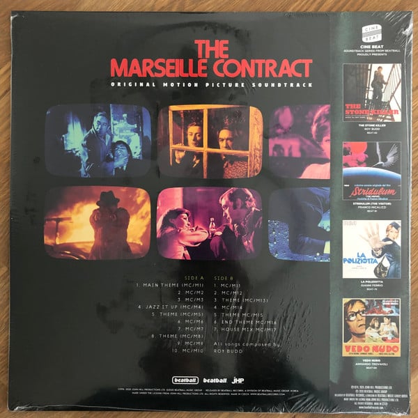 Roy Budd : The Marseille Contract (Original Motion Picture Soundtrack) (LP, Album, Mono, Ltd, RE, RM, Blu)