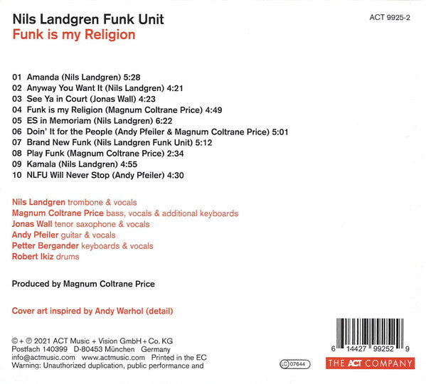 Nils Landgren Funk Unit : Funk Is My Religion (CD, Album)