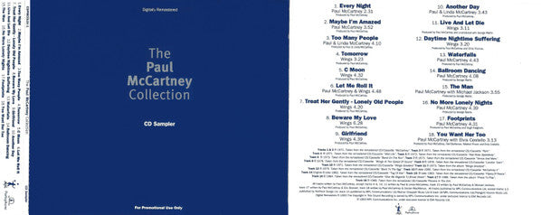 Paul McCartney : The Paul McCartney Collection (CD, Comp, Promo, RM, Smplr)