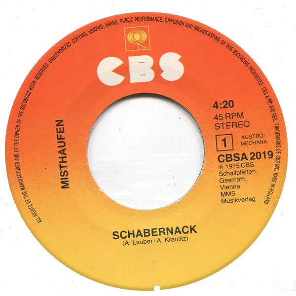 Misthaufen : Schabernack (7", Single, RP)