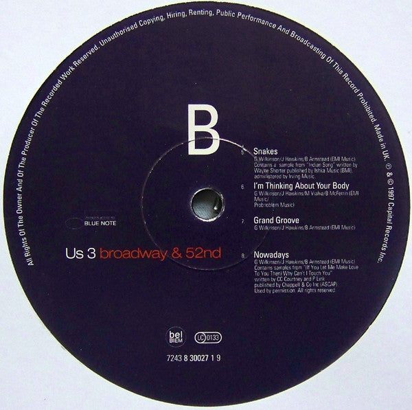 Us3 : Broadway & 52nd (2xLP, Album)