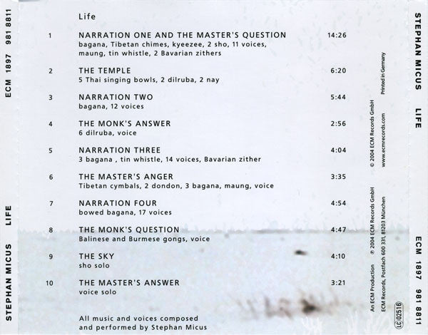 Stephan Micus : Life (CD, Album)
