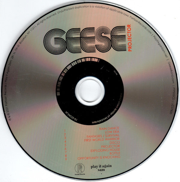 Geese (11) : Projector (CD, Album)