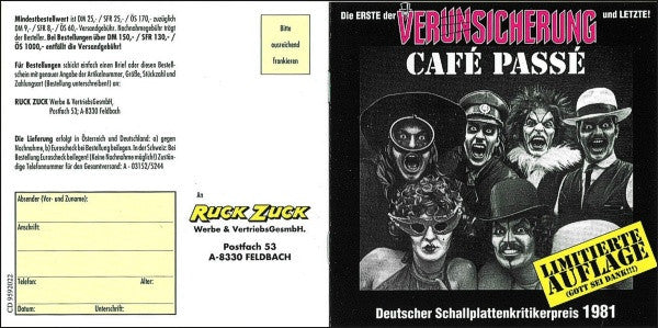 EAV (Erste Allgemeine Verunsicherung) : Café Passé (CD, Album, Ltd, RE)