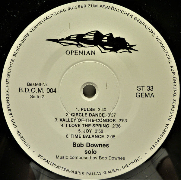 Bob Downes : Solo (LP)