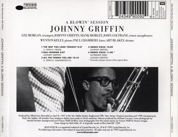 Johnny Griffin : A Blowin' Session (CD, Album, RE, RM)