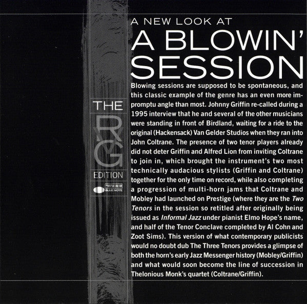 Johnny Griffin : A Blowin' Session (CD, Album, RE, RM)
