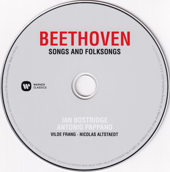 Beethoven*, Ian Bostridge, Antonio Pappano, Vilde Frang, Nicolas Altstaedt : Songs And Folksongs (CD)