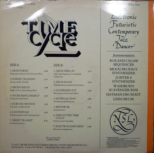 James Asher : Time Cycle (LP)