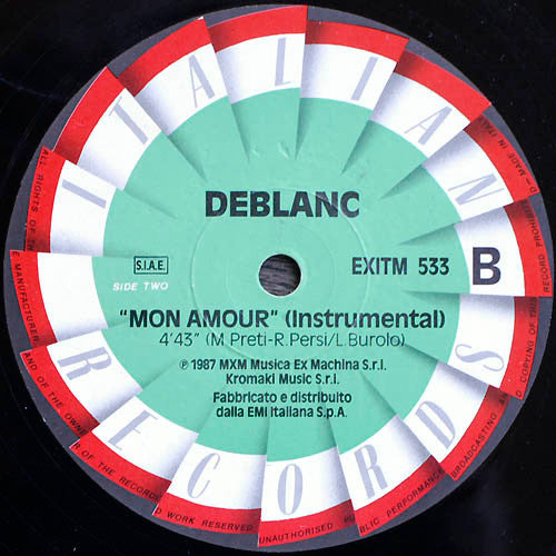 Deblanc : Mon Amour (12")