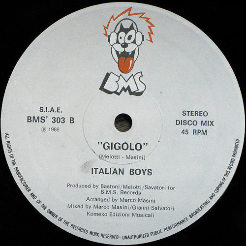 Italian Boys : Gigolo (12")