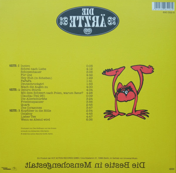 Die Ärzte : Die Bestie In Menschengestalt (LP + LP, S/Sided + Album, RE, 32 )
