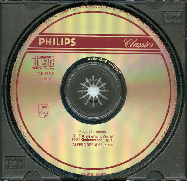 Schumann*, Alfred Brendel : Kreisleriana, Op. 16; Kinderszenen, Op. 15 (CD, RE)
