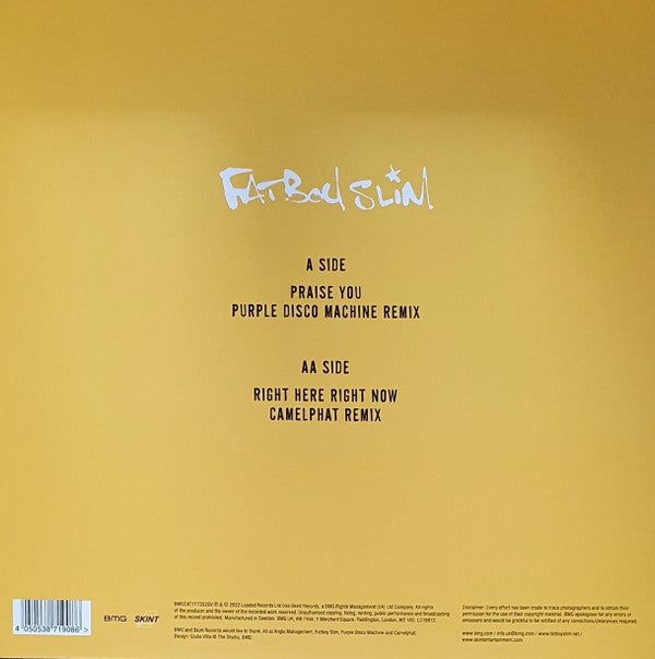 Fatboy Slim : Praise You / Right Here Right Now (12", RSD)