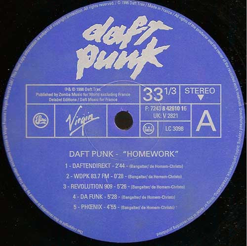 Daft Punk : Homework (2xLP, Album, RE)