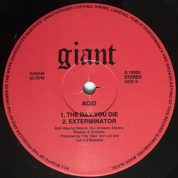 Acid : Black Car (12", EP)