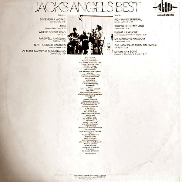 Jack's Angels : Best (LP, Comp)