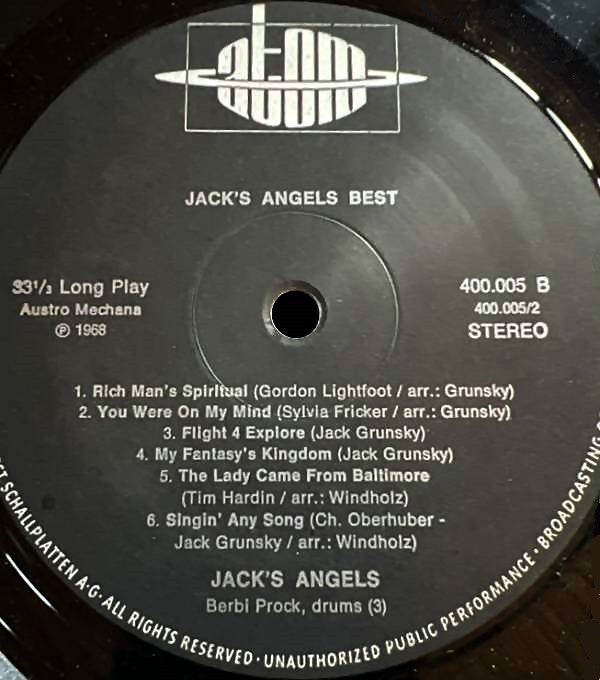 Jack's Angels : Best (LP, Comp)