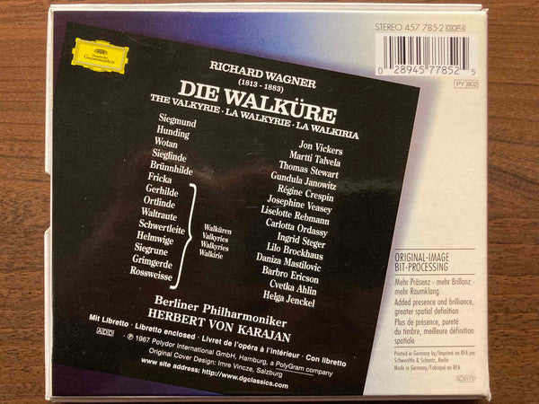 Richard Wagner, Berliner Philharmoniker, Herbert von Karajan : Die Walküre (Box, Hin + 4xCD, Album, RE, RM, Uni)