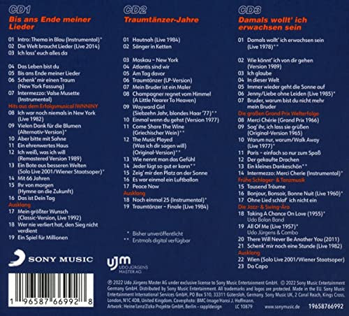 Udo Jürgens : Da Capo, Udo Jürgens! (3xCD, Comp, Mono)