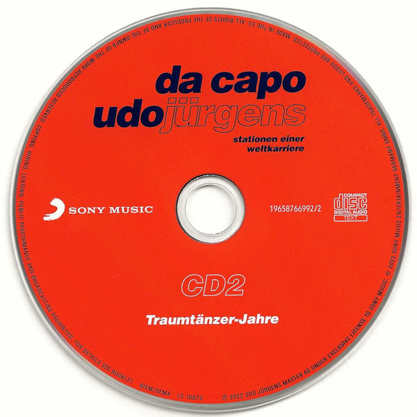 Udo Jürgens : Da Capo, Udo Jürgens! (3xCD, Comp, Mono)