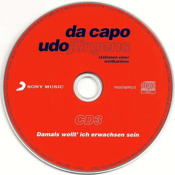 Udo Jürgens : Da Capo, Udo Jürgens! (3xCD, Comp, Mono)