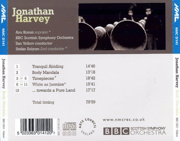 Jonathan Harvey, Anu Komsi, BBC Scottish Symphony Orchestra, Ilan Volkov, Stefan Solyom : Body Mandala (CD, Album)