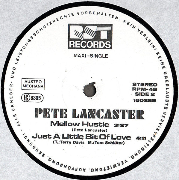 Pete Lancaster* : Call Me (12", Maxi)