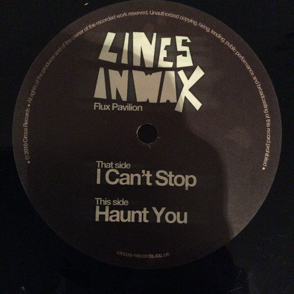 Flux Pavilion : Lines In Wax EP (2x12", EP)