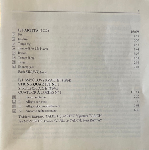 Erwin Schulhoff : Centenary Edition. Chamber Music. (CD, Comp)