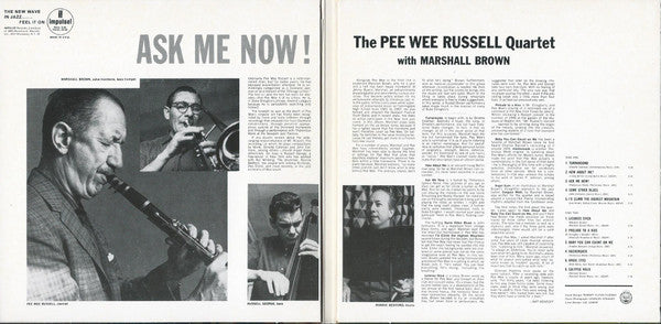 Pee Wee Russell Quartet With Marshall Brown : Ask Me Now! (CD, Album, Ltd, RE, RM)